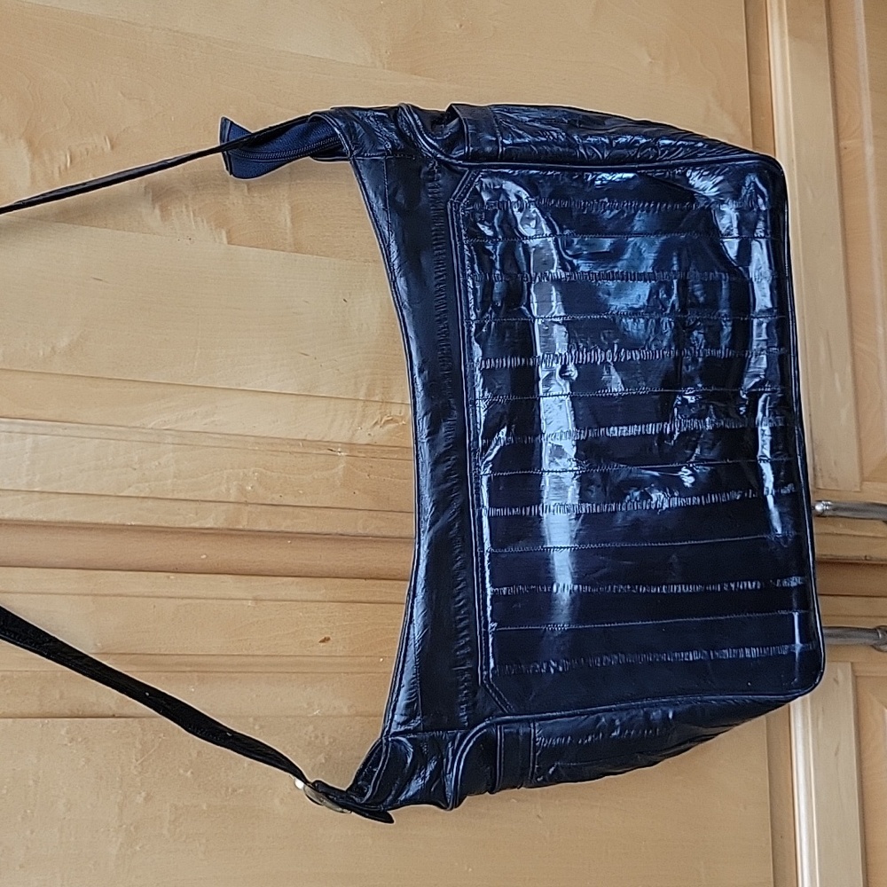 Vintage 80's eel skin shoulder bag